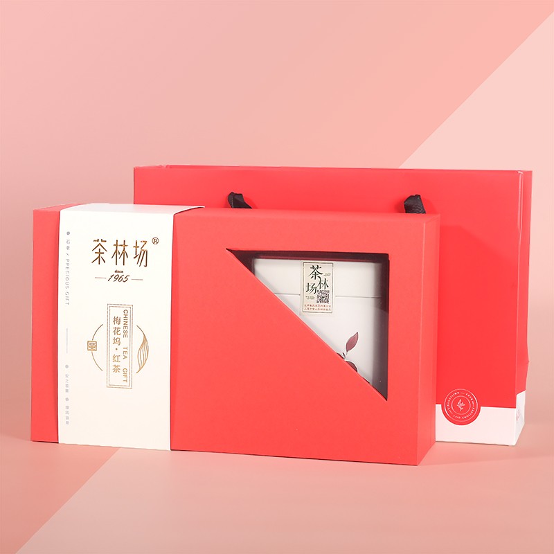 黃山茶林場 明前特級(jí) 梅花塢祁紅毛峰 紅茶 200克禮盒裝